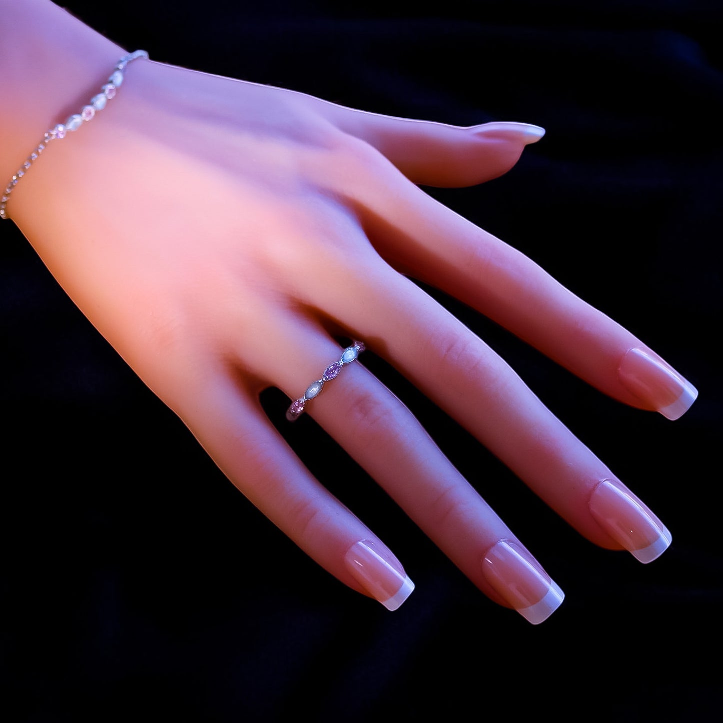 Sterling Silver Marquise Birthstone Ring