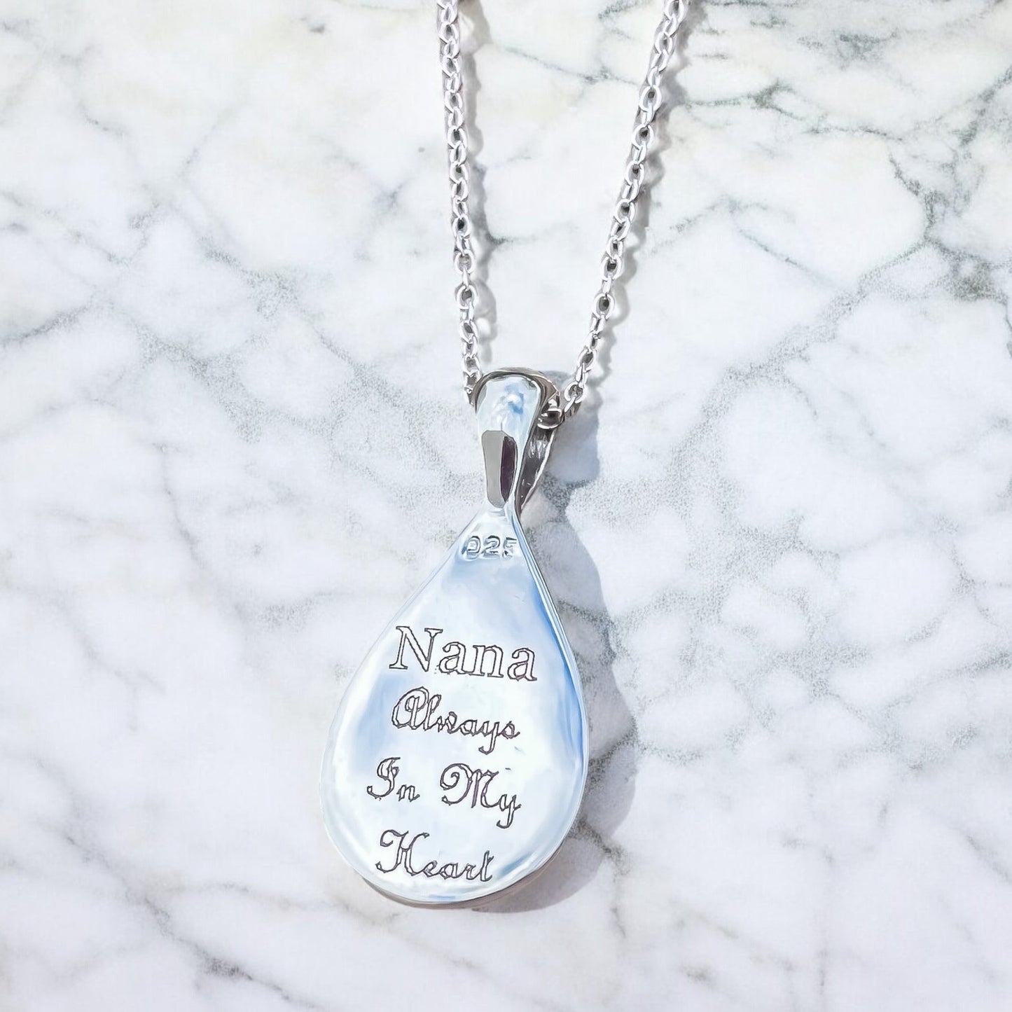 Sterling Silver Teardrop Pendant