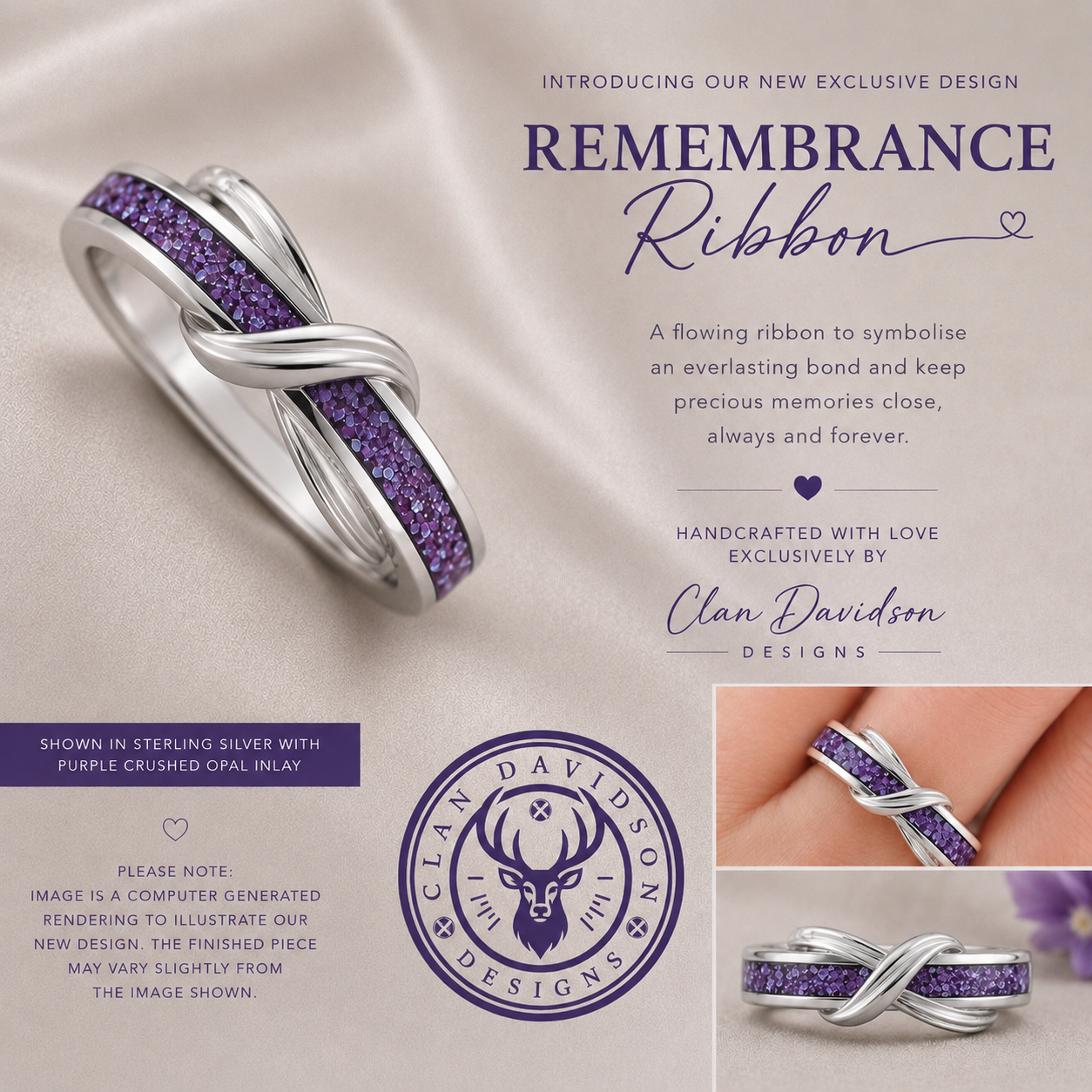 Remembrance Ribbon Ring