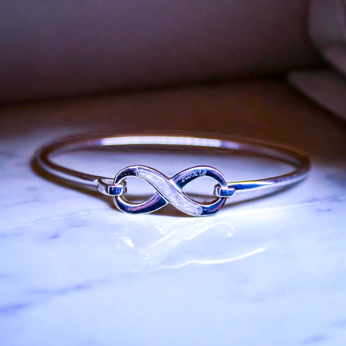 Sterling Silver Infinity Bangle