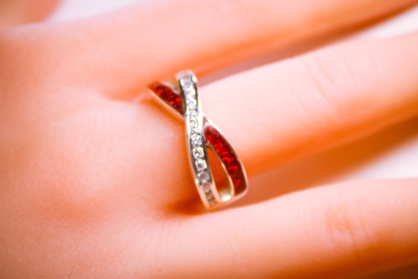 Sterling Silver CZ Infinite Wave Ring