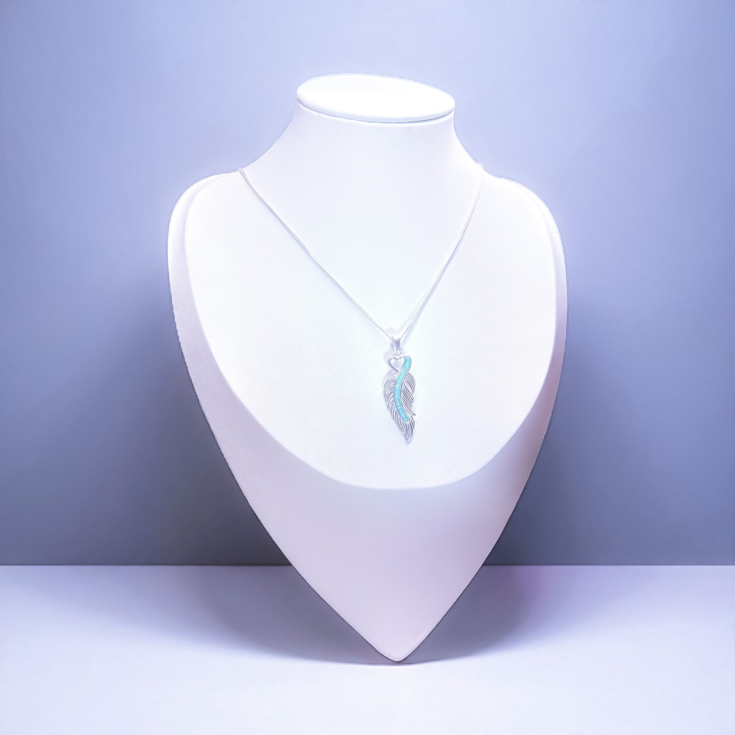 Sterling Silver Feather Necklace