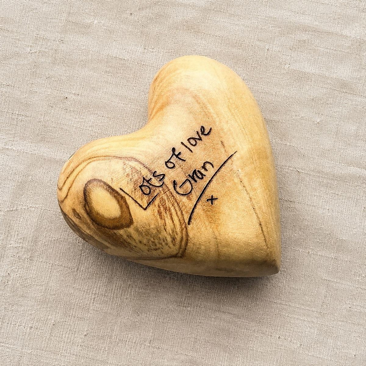 Bethlehem Olive Wood Keepsake Heart