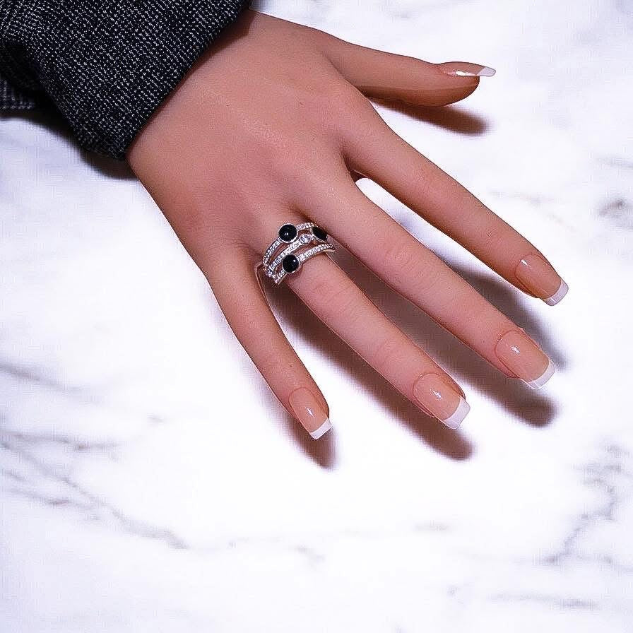 Sterling Silver “Trio Of Light” Ring