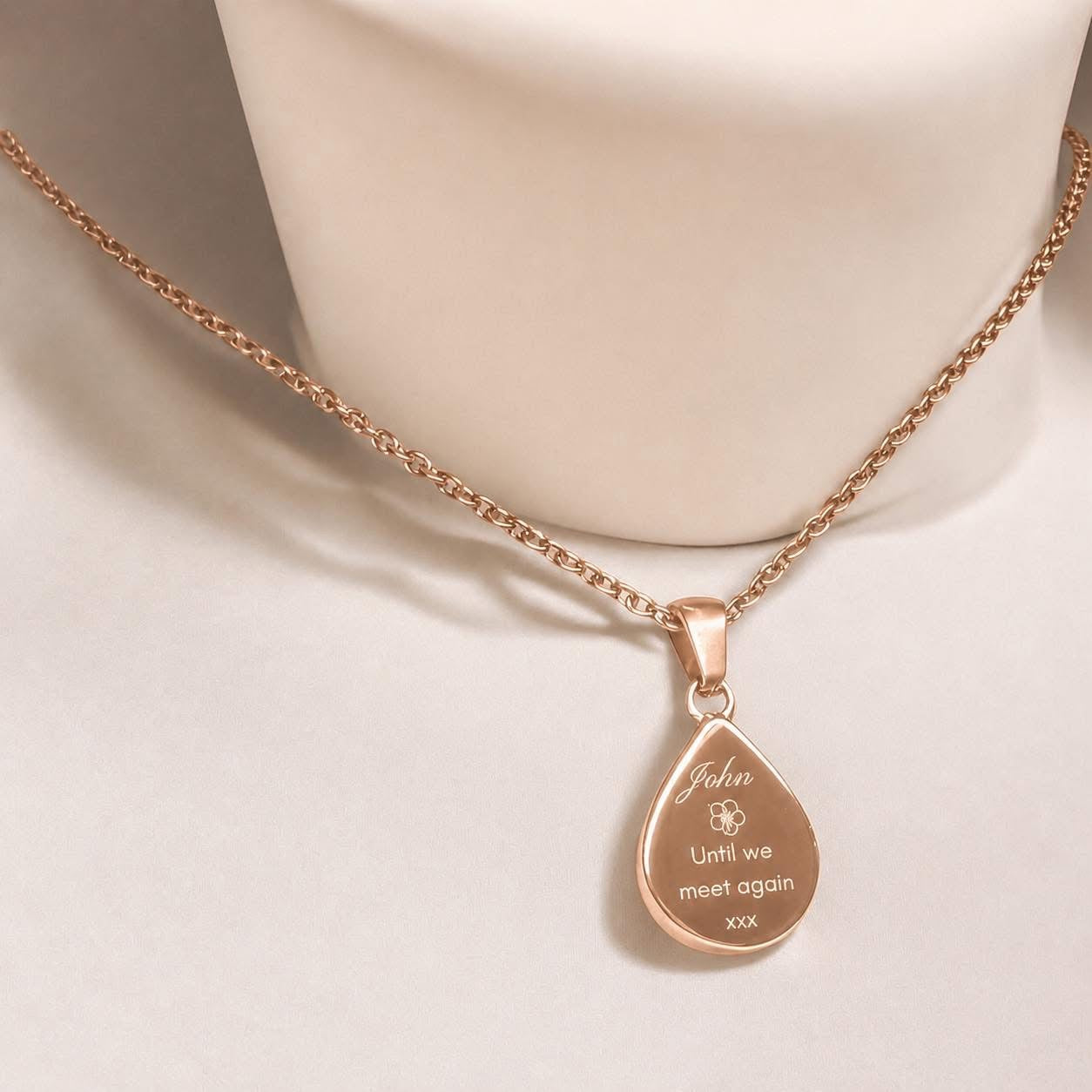 Stainless Steel Simplicity Pear Pendant