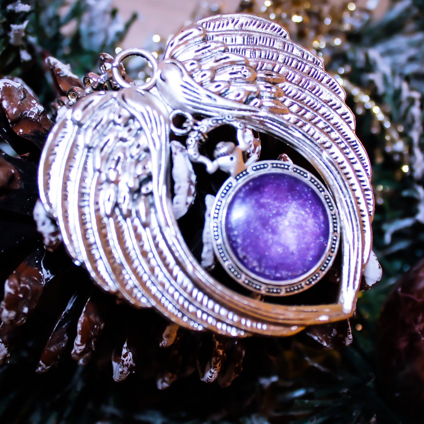 2 in 1 Angel Wing Memory Bear Pendant & Decoration