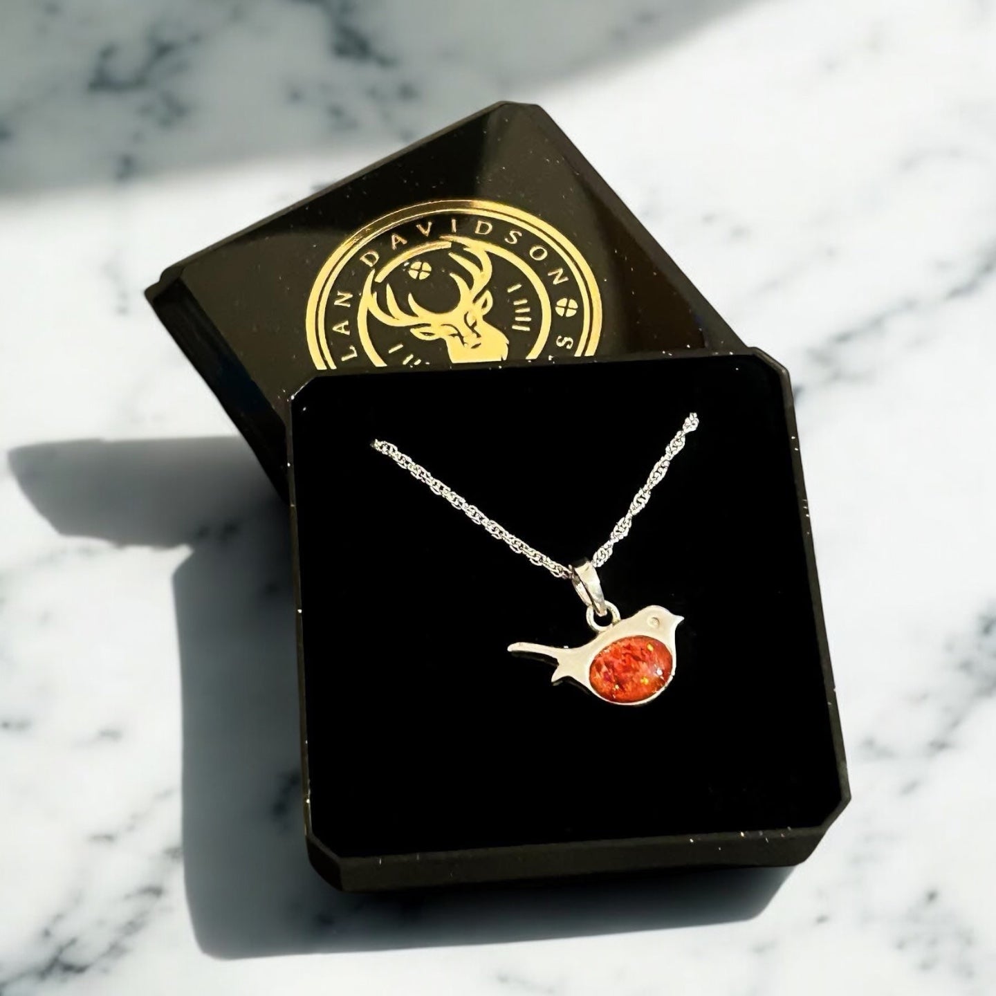 Sterling Silver Robin Necklace