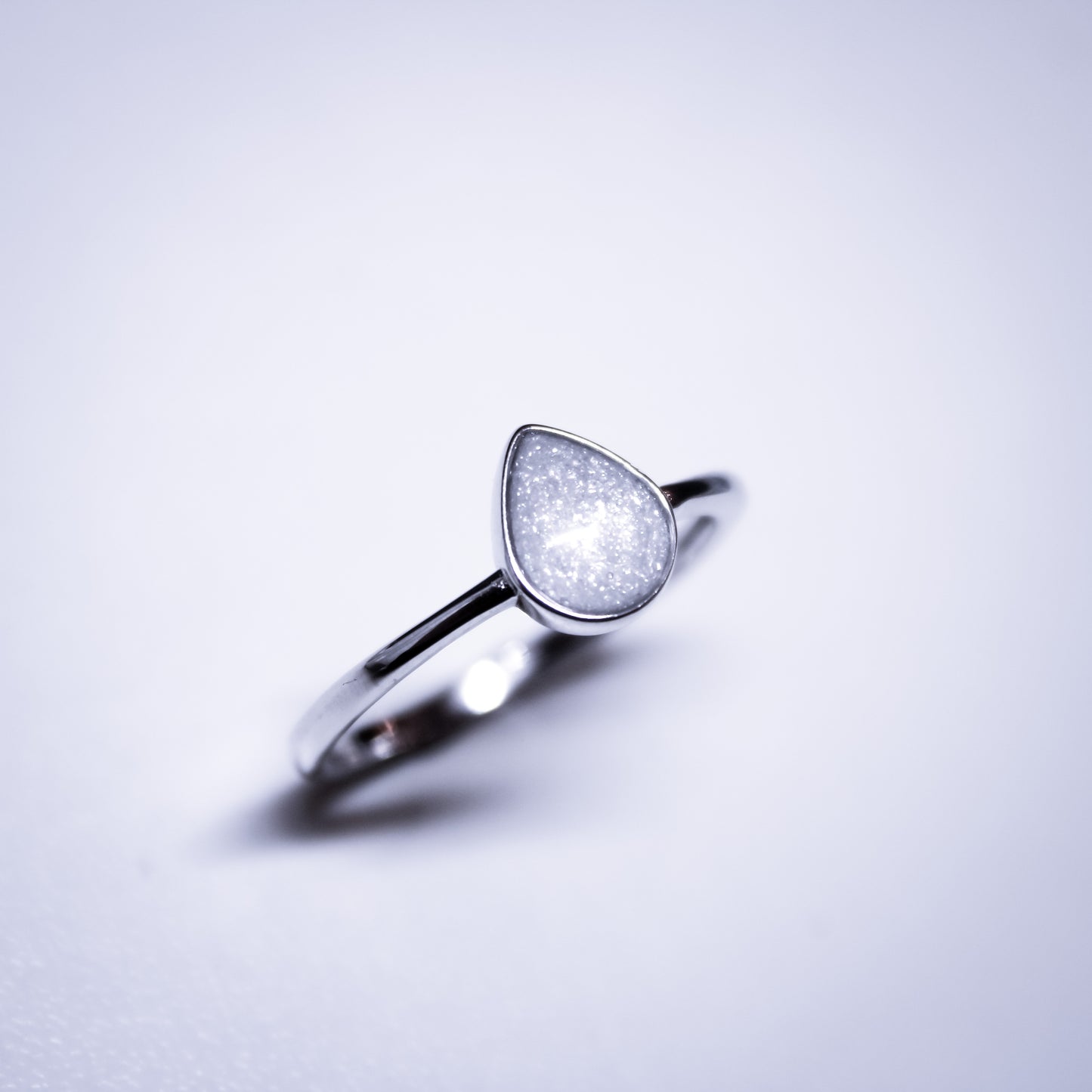 Sterling Silver Simple Pear Ring