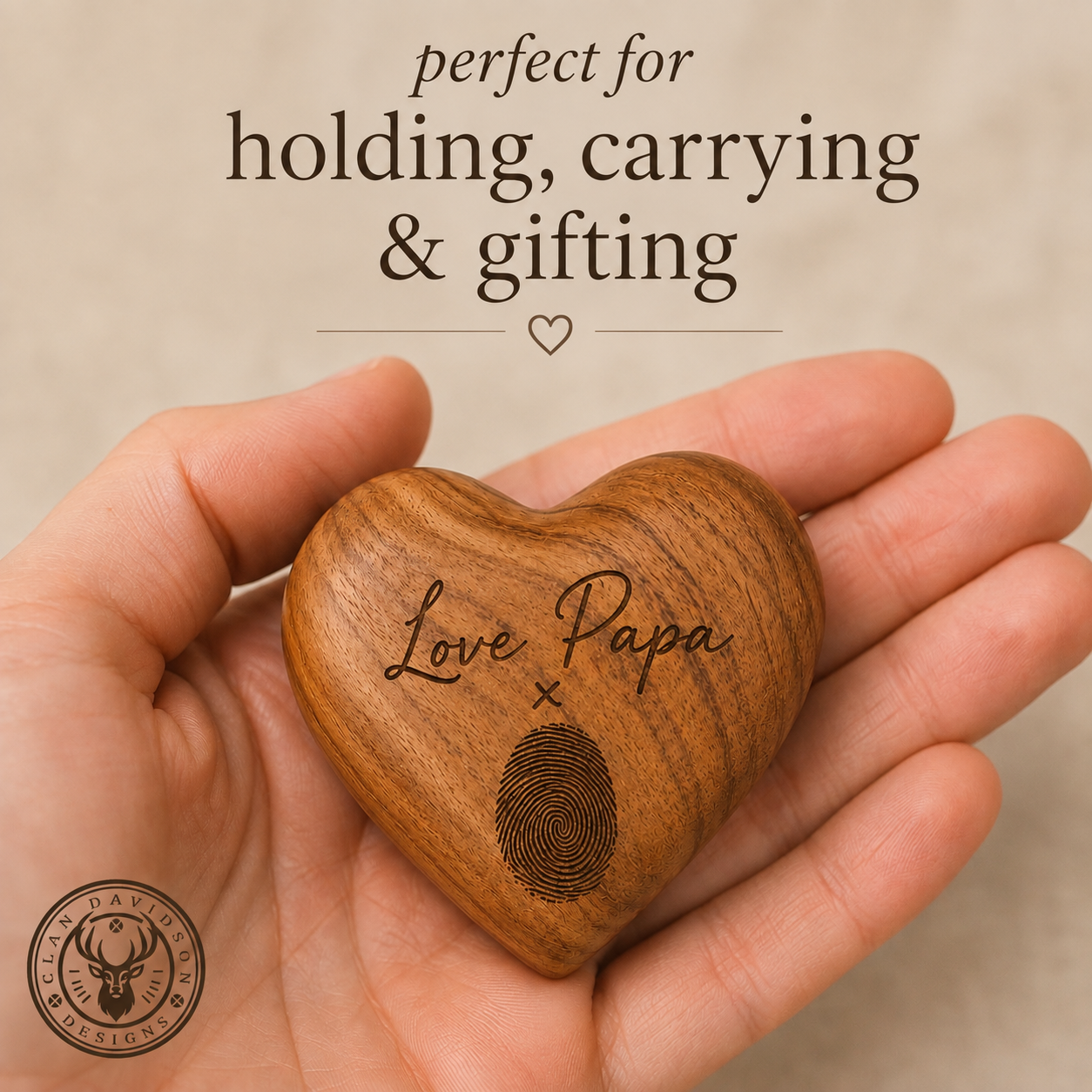 Bethlehem Olive Wood Keepsake Heart