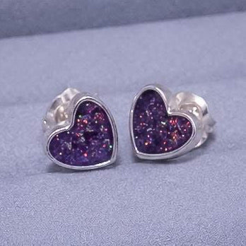 Sterling Silver Heartfelt Studs