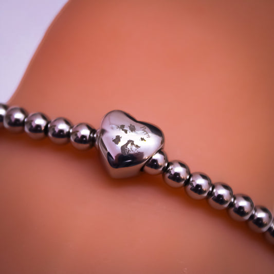 Memory Heart Bead & Bracelet