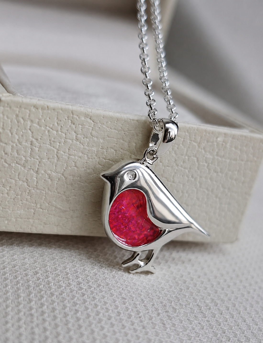 Sterling Silver Robin Necklace