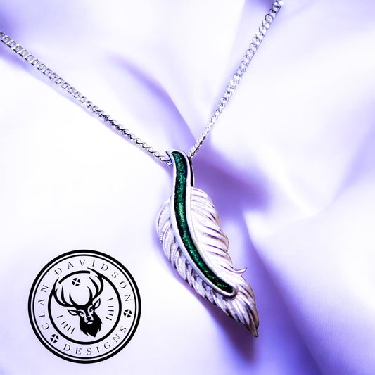 Sterling Silver Feather Necklace