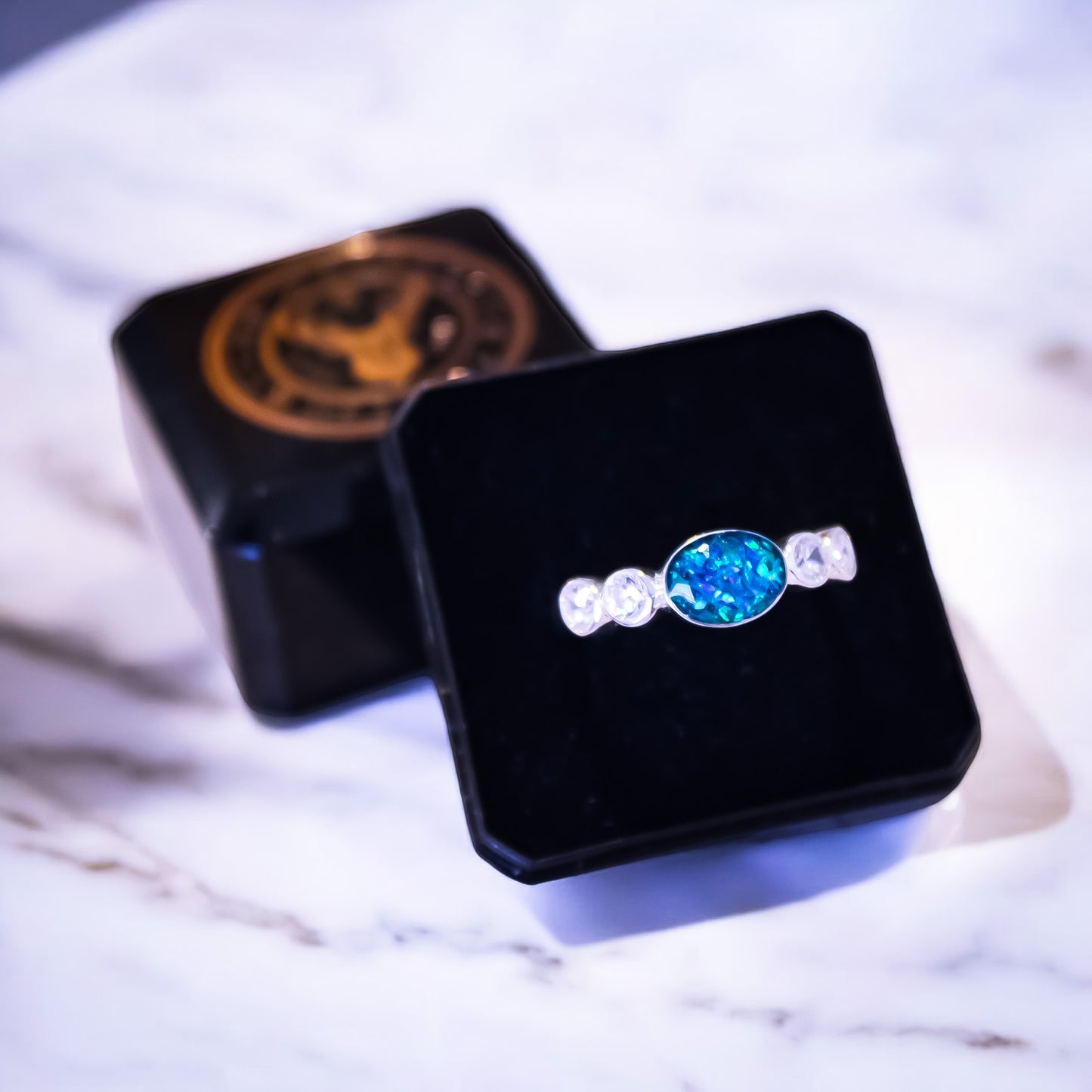 Sterling Silver CZ Oval Ring