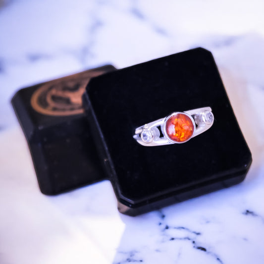 Sterling Silver Twin Band CZ Duo Ring