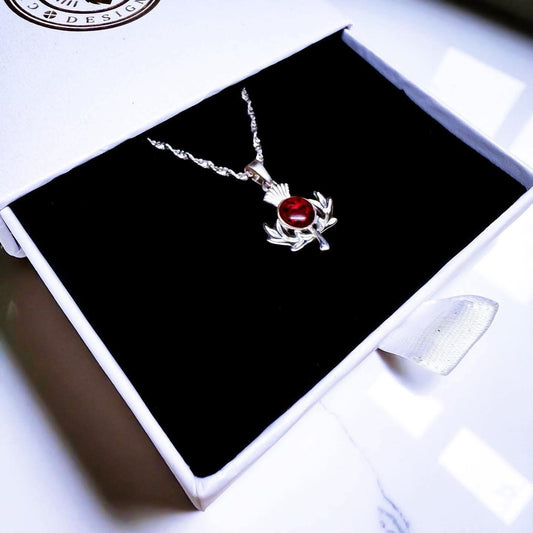 Sterling Silver Thistle Pendant