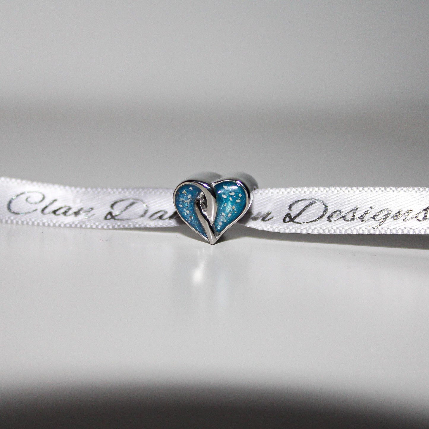 Stainless Steel Dual Heart Bracelet Charm