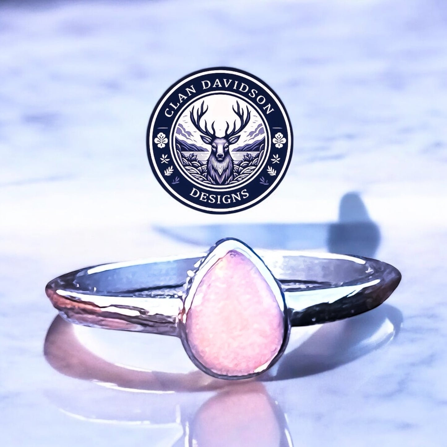 Stainless Steel Teardrop Inclusion Ring