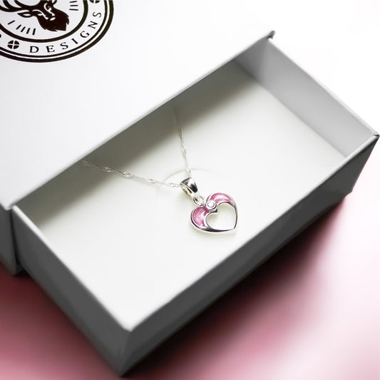 Sterling Silver Heart Of An Angel Pendant