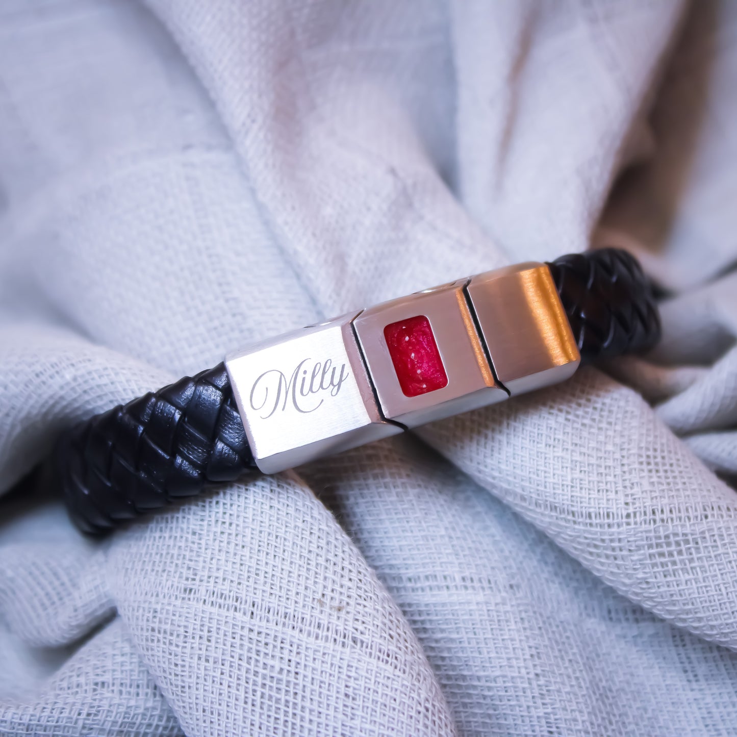 Genuine Leather Stainless Steel Bracelet