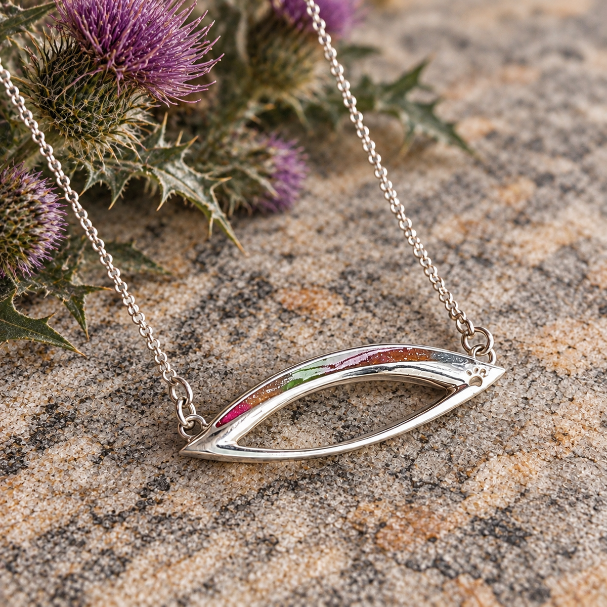 Over the Rainbow - Sterling Silver Memorial Necklace