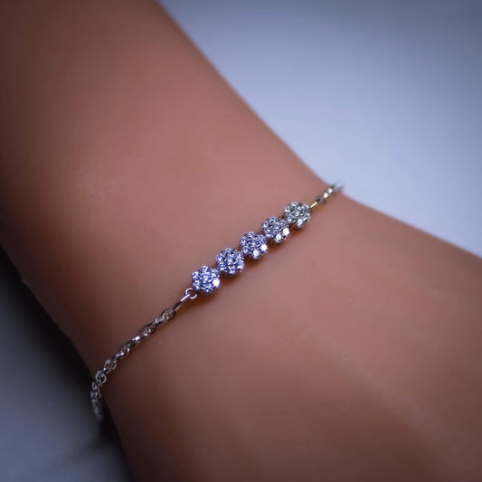 Sterling Silver Daisy Chain Bracelet