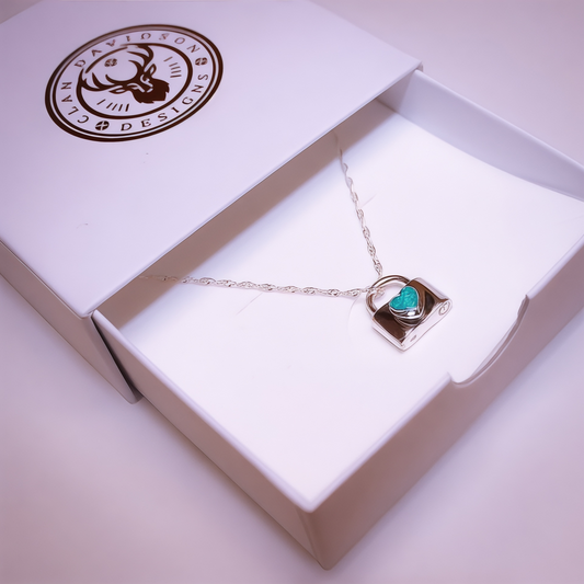 Sterling Silver Love Lock Necklace