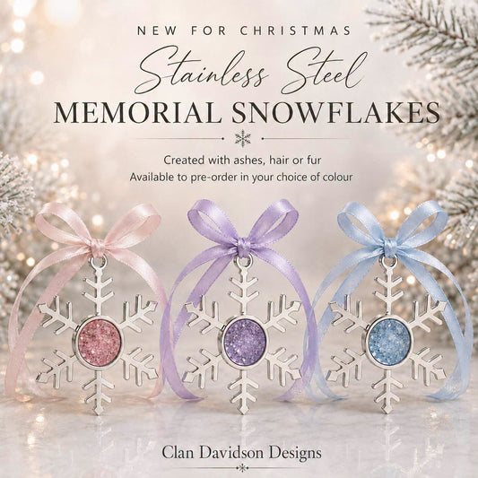 Pre-Order - Stainless Steel Memorial Snowflakes