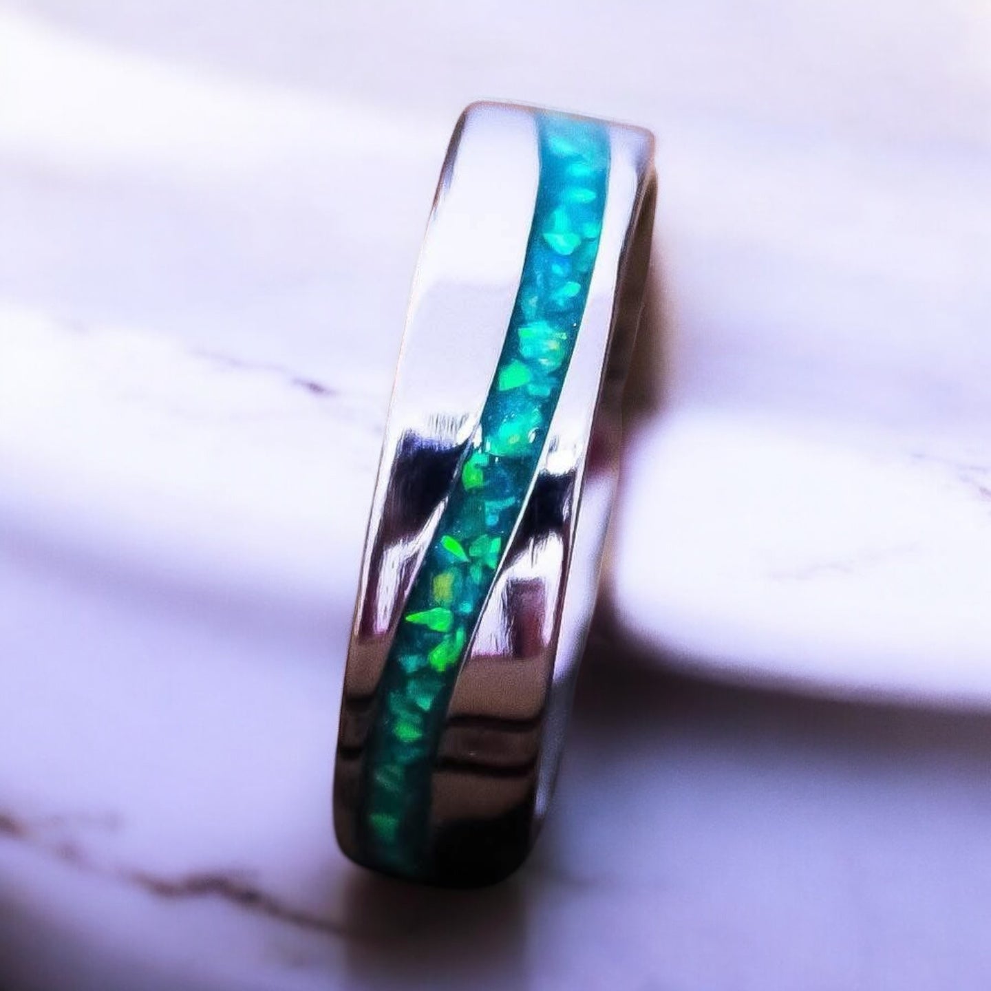 Titanium Wave Ring