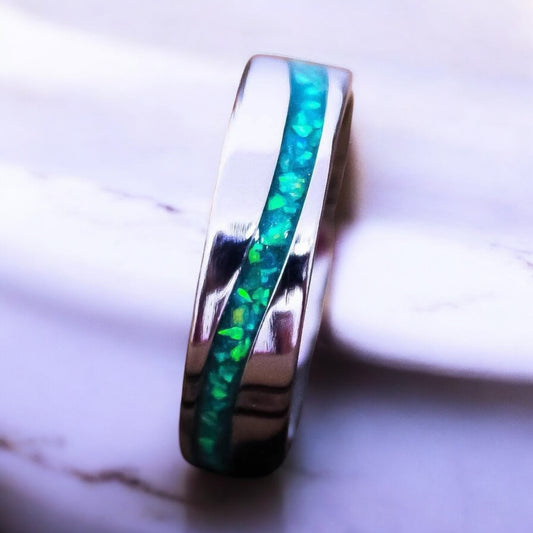 Titanium Wave Ring