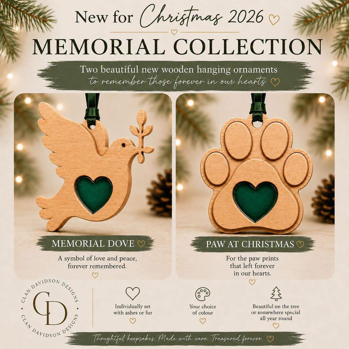 Pre Order - Wooden Hanging Ornaments