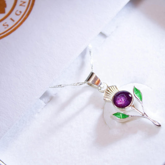Contemporary Thistle Pendant