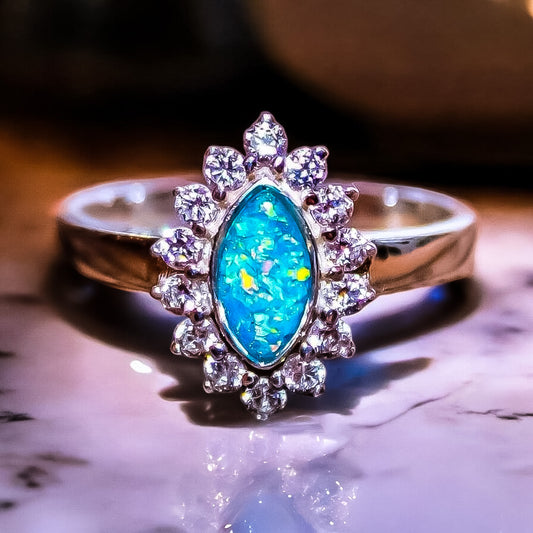 Sterling Silver Princess Marquise Ring