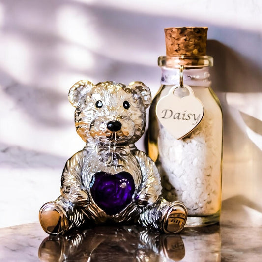 Stainless Steel Cherished Memorial Teddy