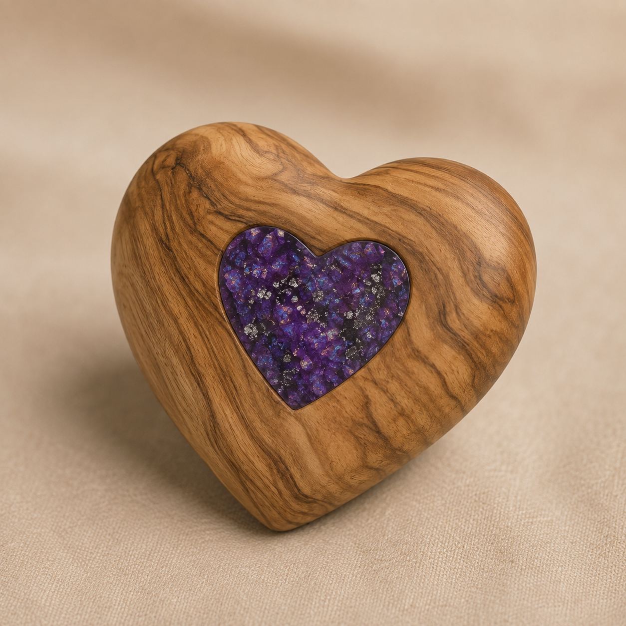 Bethlehem Olive Wood Keepsake Heart