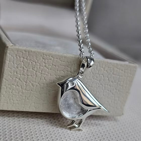 Sterling Silver Robin Necklace