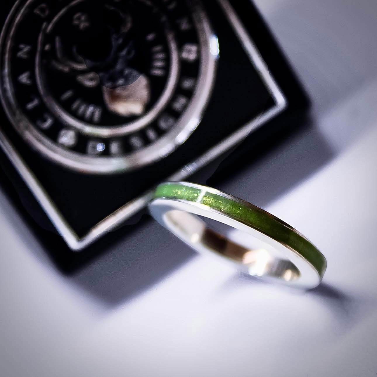 Classic Inlay Band - 3mm Sterling Silver