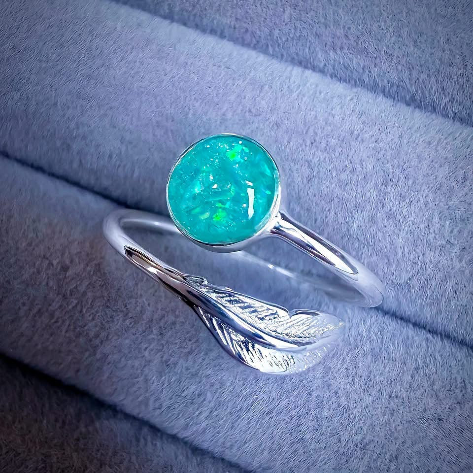 Sterling Silver Adjustable Feather Ring