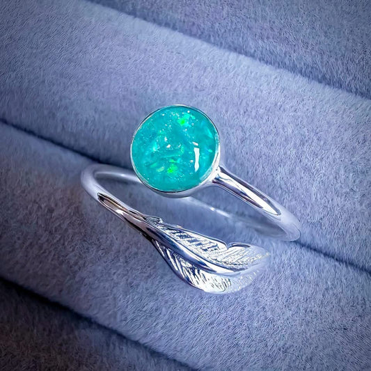 Sterling Silver Adjustable Feather Ring