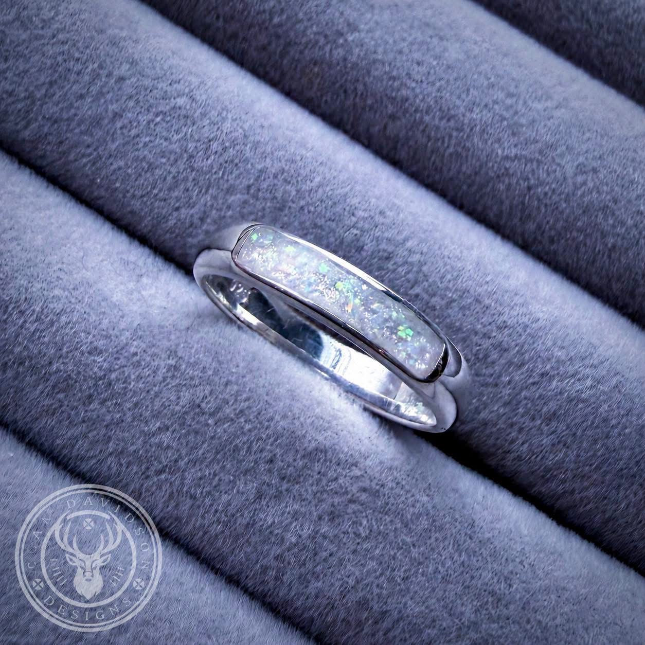 Sterling Silver Half Channel Ring (4mm)