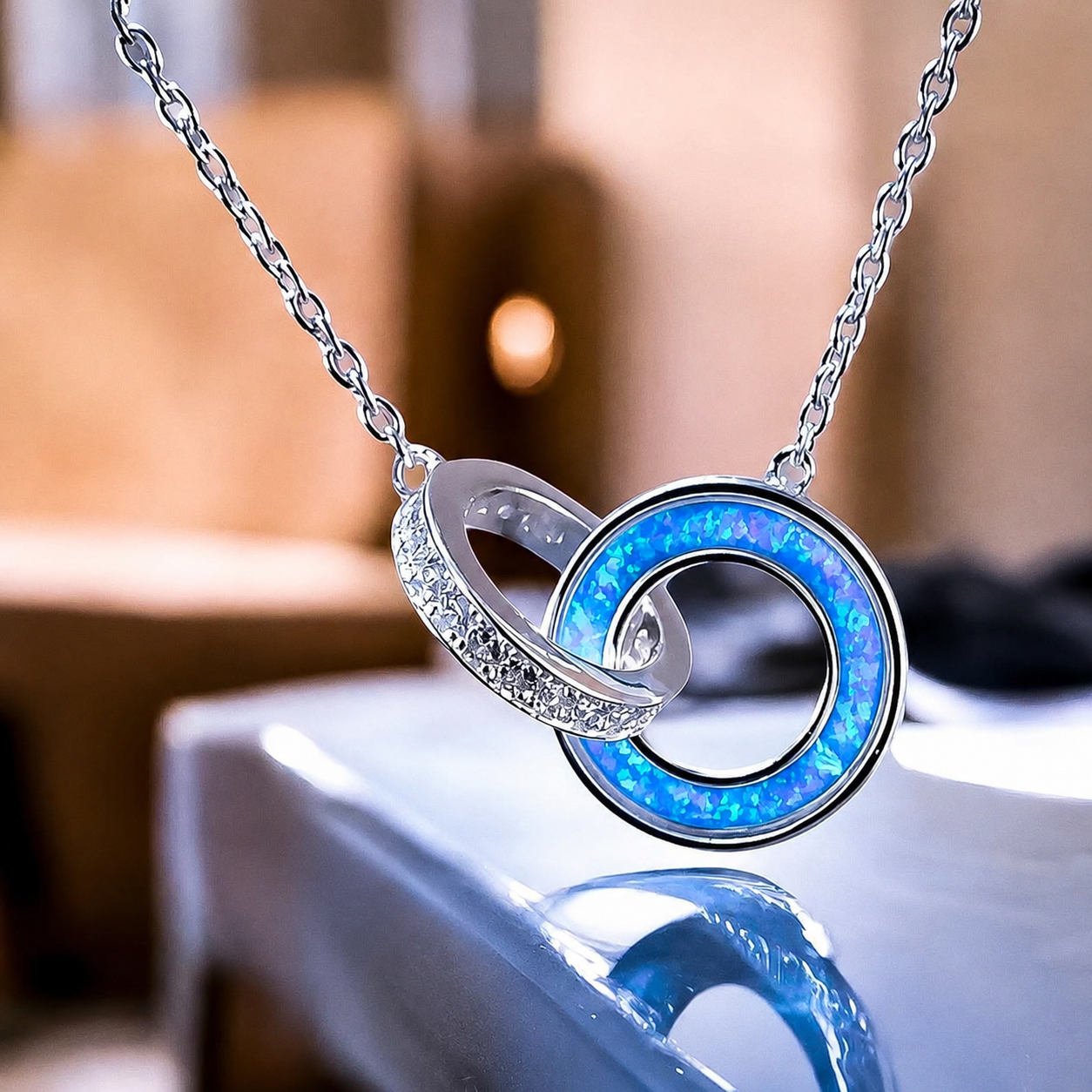 Sterling Silver Eternal Circlet Pendant
