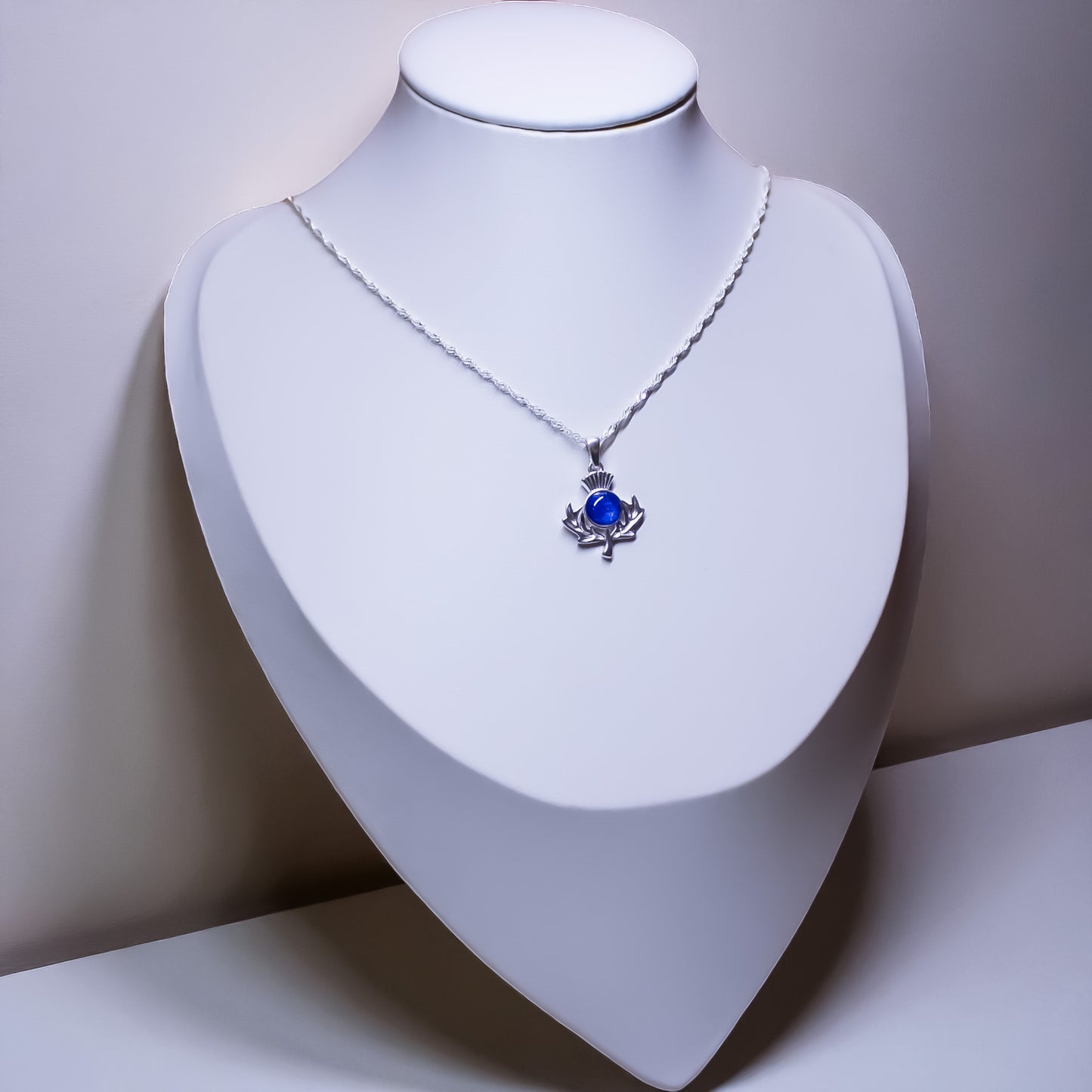 Sterling Silver Thistle Pendant