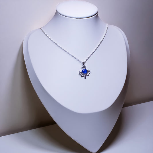 Sterling Silver Thistle Pendant