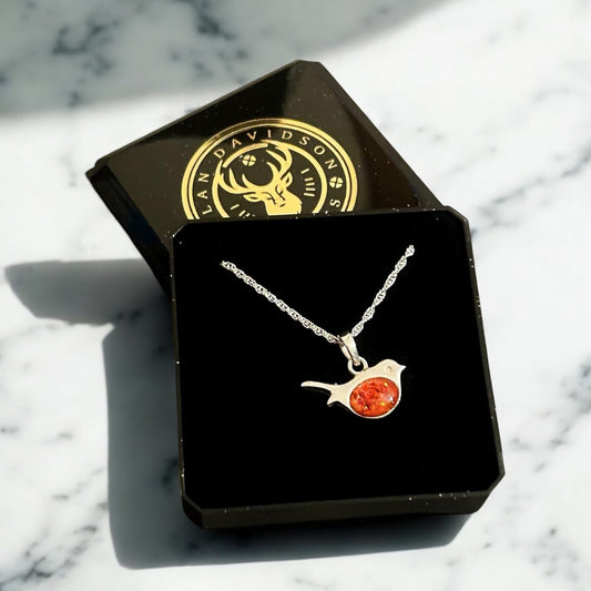 Sterling Silver Robin Necklace