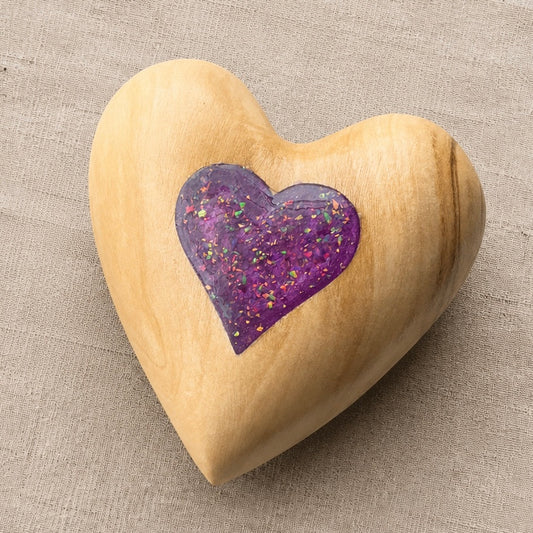 Bethlehem Olive Wood Keepsake Heart