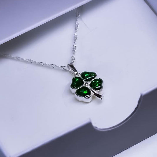 Sterling Silver Four Leaf Clover Pendant