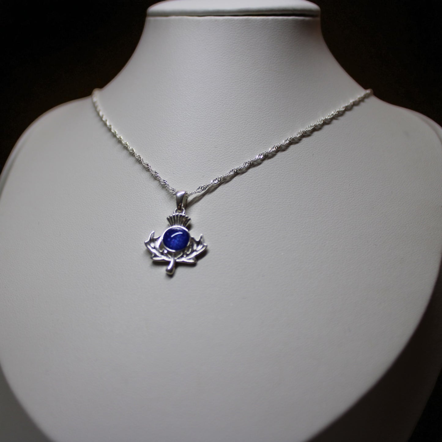 Sterling Silver Thistle Pendant