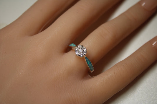 Sterling Silver ‘Celeste’ Cluster Ring