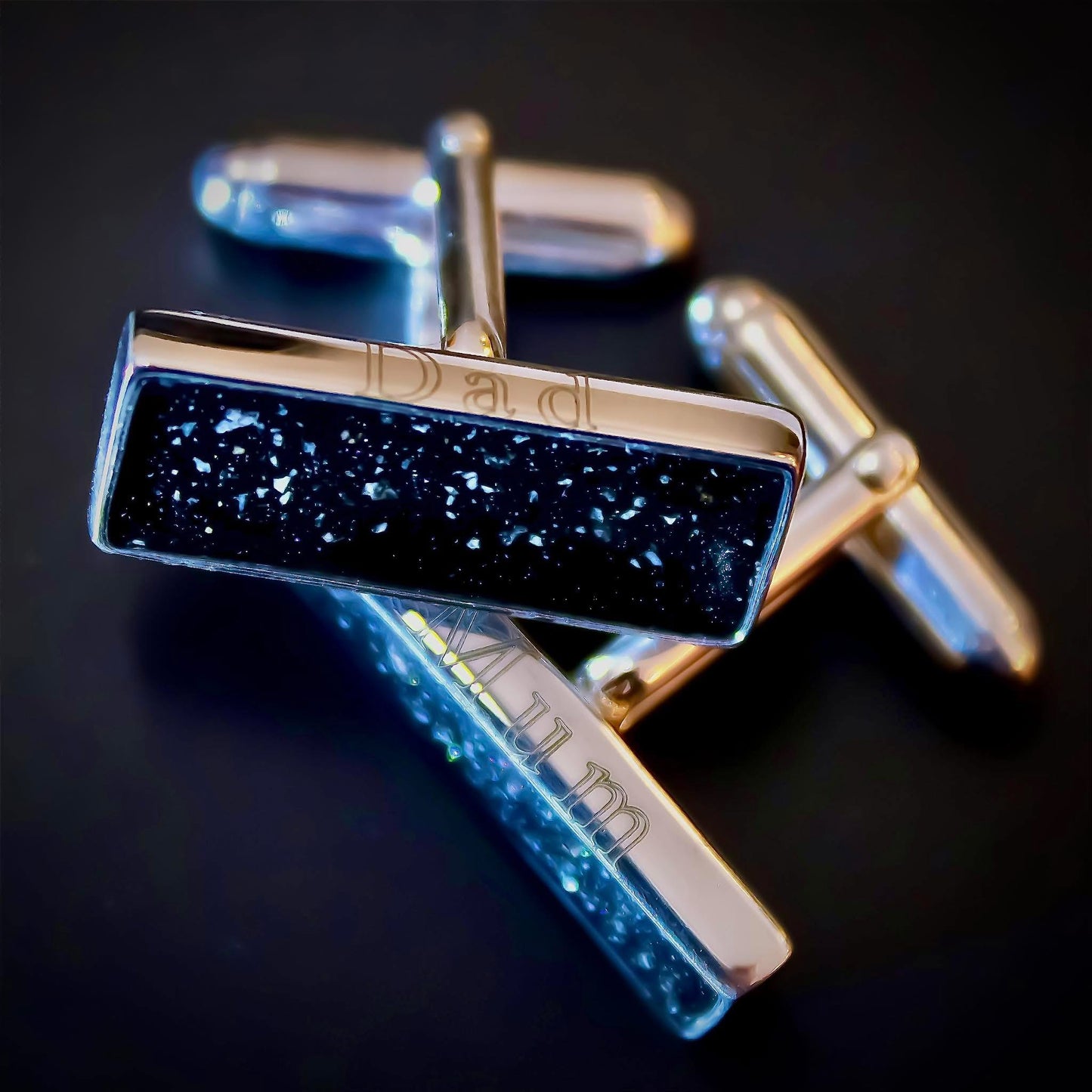 Sterling Silver Oblong Cufflinks