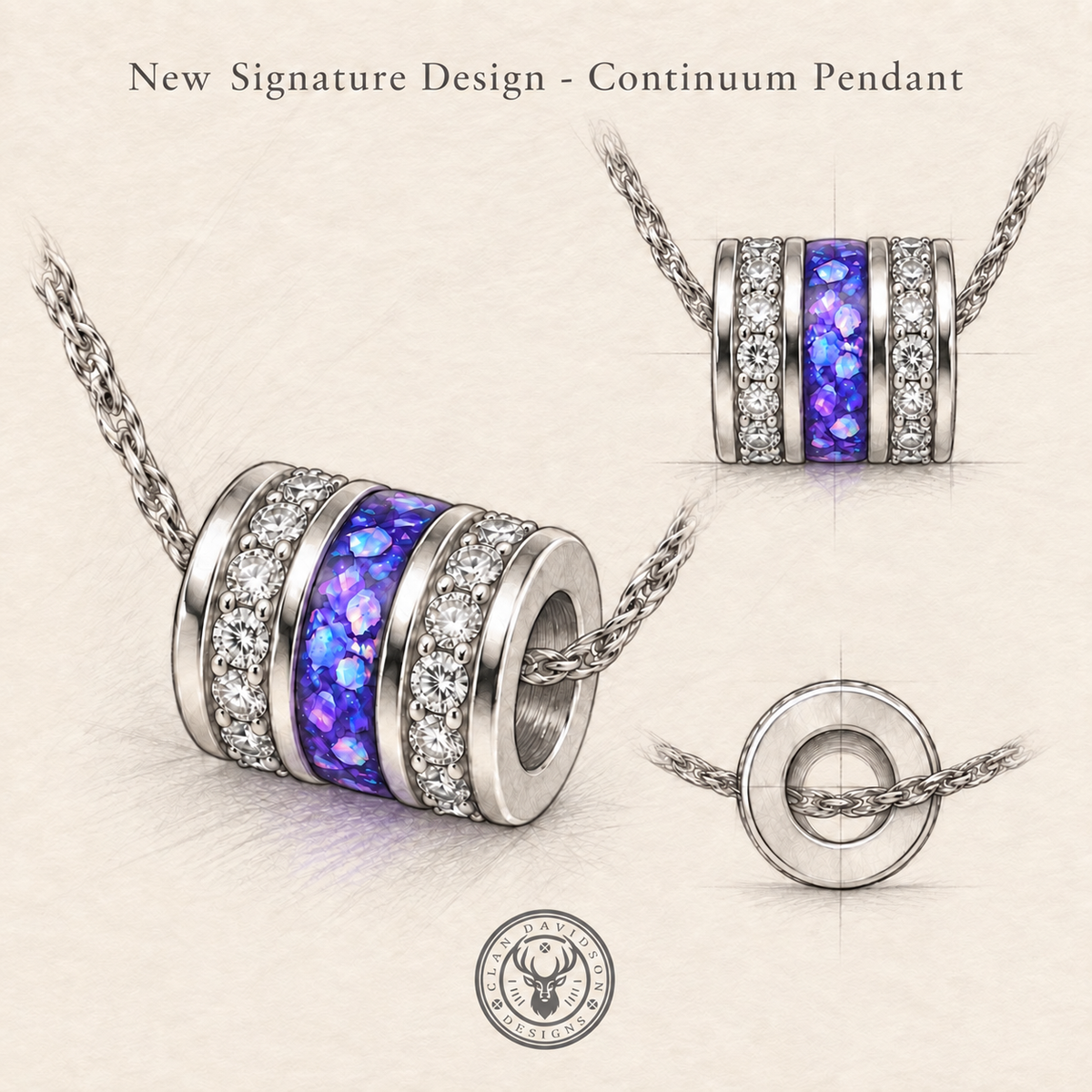 Sterling Silver Continuum Necklace